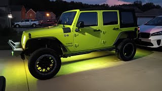 Govee RGBIC underglow test and review Jeep JKU [upl. by Dianemarie]