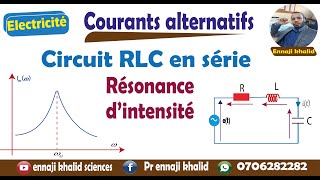 Résonance d’intensité dun circuit RLC en série [upl. by Aracal]