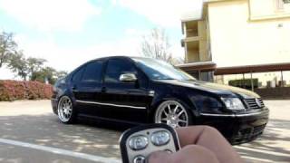 Bagged MK4 Jetta with AVS wireless remotes [upl. by Weiss]