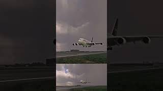 msfspilot msfs2020 landing a380 a380x flybywire foryou aviation pilot planespotting [upl. by Irrahs]