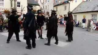 Beltane Border Morris dancing Huntress in Cawsand [upl. by Fatma]