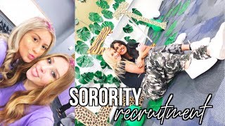 behind the scenes of SORORITY RECRUITMENT [upl. by Nnairac890]