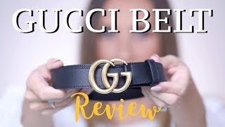 Gucci Double G Leather Belt Review  Tryon  GIVEAWAY  Angela Lanter [upl. by Corbie21]