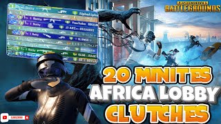 20 Minutes African Lobby Clutches  iPad Pro M2  PUBG MOBILE [upl. by Wetzell]