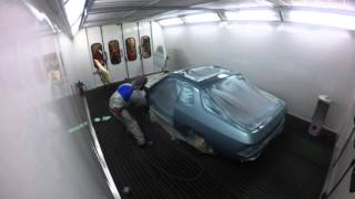 Porsche Centre Bristol  924 Restoration Project  Paint Stage [upl. by Sulienroc]