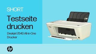 So drucken Sie eine Testseite mit dem HP DeskJet 2540 AllinOne Drucker  HP Support [upl. by Milda872]