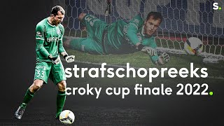 De zenuwslopende penaltyreeks tussen AA Gent en Anderlecht finale Croky Cup 2022 [upl. by Ellerol]