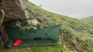 Tarp and Bivy in the Northumberland Hills  Quick Deploy Bivy [upl. by Puiia]