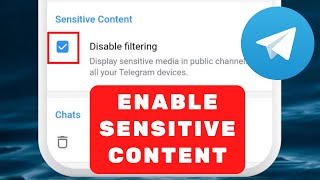 ENABLE Sensitive Content on Telegram 2024 iOS amp Android [upl. by Mcdowell]