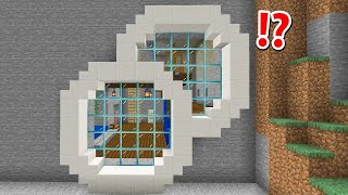 How to Build A Mountain Secret House in Minecraft [upl. by Anyale]