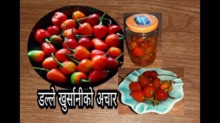 अकबरे खुर्सानीको अचार मीठो बनाउने रहस्य😋😋  Dalle Khursani ko Achar  Akabare Khursani ko Achar [upl. by Georges41]