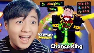 ALMIGHTY SHINY CHANCE KING MY DREAM COSMETIC  Anime Defenders 62 [upl. by Keever]