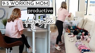 Productive Daily Routine as a Fulltime Working Mom  Working Mom Day in the Life  Amanda Fadul [upl. by Madea]