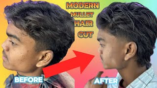 Modern mullet hair cut [upl. by Odlaner98]