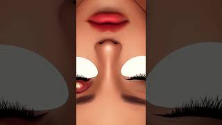 Eyelash removal animation asmr satisfying [upl. by Nadda]