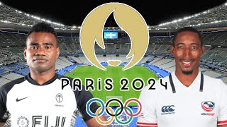 FIJI 7s vs USA 7s PARIS OLYMPICS SEVENS 2024 Live Commentary [upl. by Pierce]