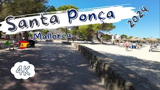 Walking in Santa Ponsa 2024 Santa Ponsa Street walk  The Beach promenade Mallorca [upl. by Low767]