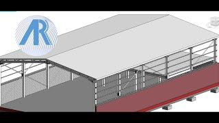 14 Roof Cladding Steel Frame Revit Tutorial [upl. by Wyndham]