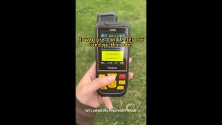 Test the fixed width measurement mode of land meter d5e [upl. by Yodlem321]
