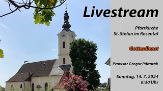 Gottesdienst 14072024 Pfarre St Stefan i R [upl. by Erialc987]