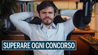 Come SUPERARE qualsiasi CONCORSO metodo segreto [upl. by Ahsar]