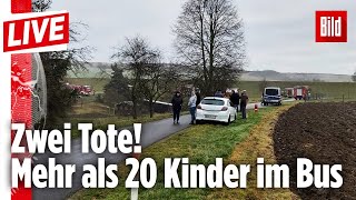 🔴 Tote und schwerverletzte Kinder bei SchulbusUnglück in Thüringen  BILD Live vom 23012020 [upl. by Jegger]