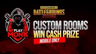 PUBG Mobile Tamil Playmonk Cash Prize Custom room [upl. by Lowell232]