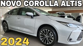 NOVO TOYOTA COROLLA ALTIS FLEX 2024 CONHEÇA O QUE MUDOU AS FUNÇÕES DO PAINEL DIGITAL E SAFETY SENSE [upl. by Alekin]