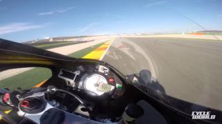 KTM Moto3 Racebikes at Valencia  Hot Lap [upl. by Codd318]