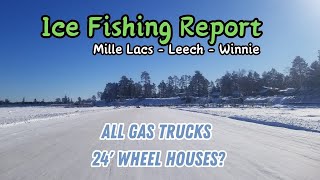 Ice Fishing Report Leech Lake Lake Winnie and Mille Lacs Lake 02162024 [upl. by Reivaj]