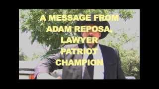 ADAM REPOSA Lawyer Patriot Champion [upl. by Joliet135]