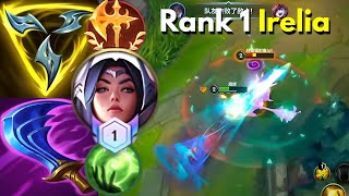 Rank 1 IRELIA Vs HecarimAhri TopMid  Sovereign 176  2 Games  MVP  WR China [upl. by Eilrahs]