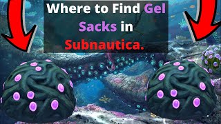 Where to get Gel Sacks in Subnautica UPDATED [upl. by Yetti]