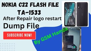 Nokia C22 Stock ROM Firmware  TA1533  Flash File  After repair restart Fix  logo restart  dump [upl. by Amaryl]