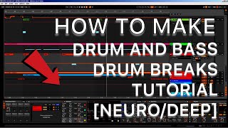 Creating drum and bass breaks  Ableton Live tutorial 001 [upl. by Sugirdor]