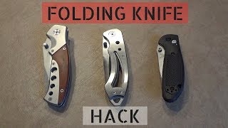 Three Ways To Quickly Open A Folding Knife  Sharp Works [upl. by Serafina]