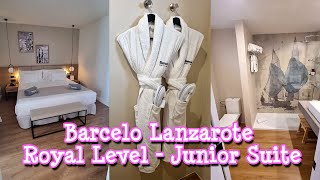 Barcelo Active Resort Lanzarote Royal Level  Junior suite room tour  ItsMeAshleigh [upl. by Duester]