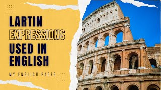 Common Latin Expressions in English Meanings and Usage with Examples [upl. by Acinoda]