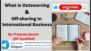 Outsourcing amp Offshoring With Example [upl. by Melodie]