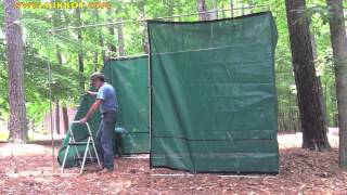 The Sukkah Project™  Assembly of the Tubular Sukkah Kit a time lapse sequence [upl. by Hpesoy]