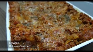 Lasagne bolognese  prosty przepis [upl. by Ayetal]