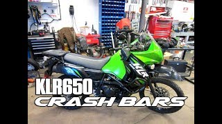 HowTo Install Crash Bars On A Kawasaki KLR 650 [upl. by Brodench]