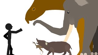 prehistoric beasts  size comparison [upl. by Dinsmore]