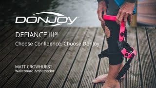 DonJoy Defiance Knee Brace  Matt Crowhurst  Wakeboard [upl. by Nulubez803]