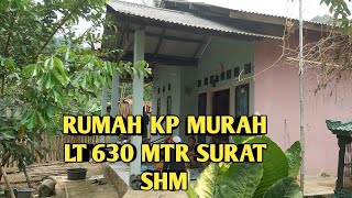 rumah kp murah lt 630 MTR surat SHM harga 160 juta nego lokasi Bogor LEWILAIANG [upl. by Aseen]