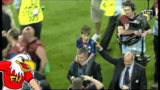 Mourinho last moments with Inter Milan after the UCL final 2010 [upl. by Llecrep231]