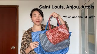 Goyard Tote indepth comparison Saint Louis vs Anjou vs Artois Size Construction Price Modshot [upl. by Raul]