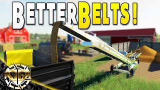 BETTER BELTS  TURBO CONVEYOR MANURE AND SLURRY SPREADERS  Farming Simulator 19 Gameplay  EP 15 [upl. by Nnyleve599]