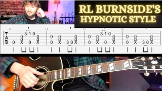 Poor Black Mattie RL Burnside Black Keys Guitar Lesson with tabs on screen [upl. by Dihahs694]