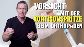 Kortison beim Orthopäden Alle bekommen die gleiche Dosis [upl. by Okihcim]